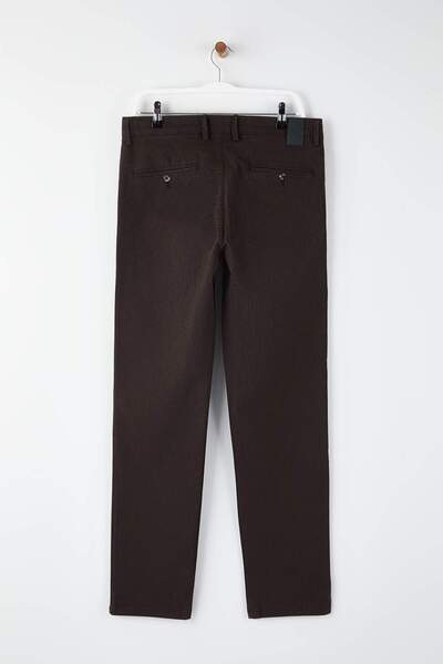 Trendyol Collection Καφέ ανδρικό υφαντό παντελόνι TMNAW26PL00032