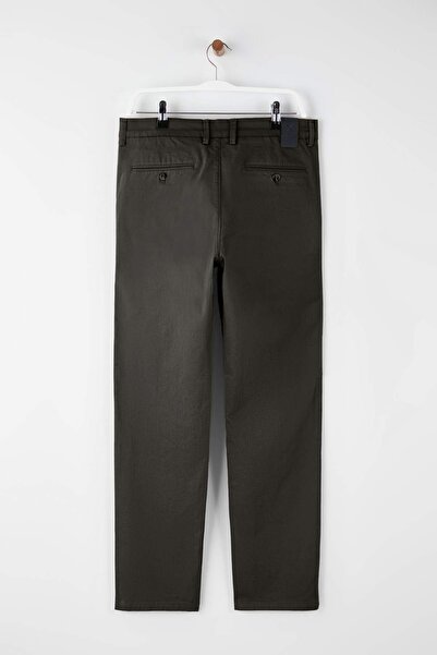 Trendyol Collection Khaki Men's Gabardine Textured Fabric Trousers Tmnaw26Pl00026