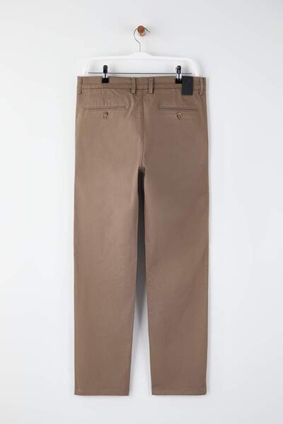 Trendyol Collection Ανδρικό παντελόνι από υφασμάτινο υλικό Gabardine Mink TMNAW26PL00026
