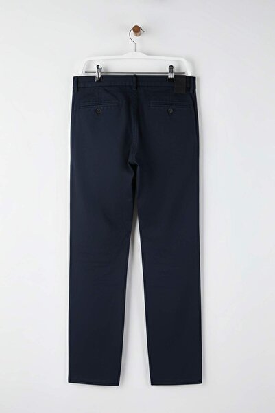 Trendyol Collection Сині чоловічі штани з габардинової тканини TMNAW26PL00026