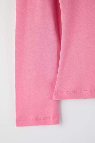 Trendyol Curve Pink Ribbed Knitted Plus Size Blouse