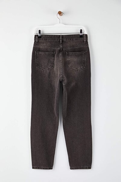 Trendyol Collection Brown High Waist Mom Jeans Twoss26Je00015