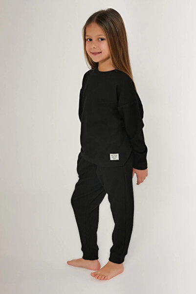 Rolypoly Black Girl's Long Sleeve Pajama Set