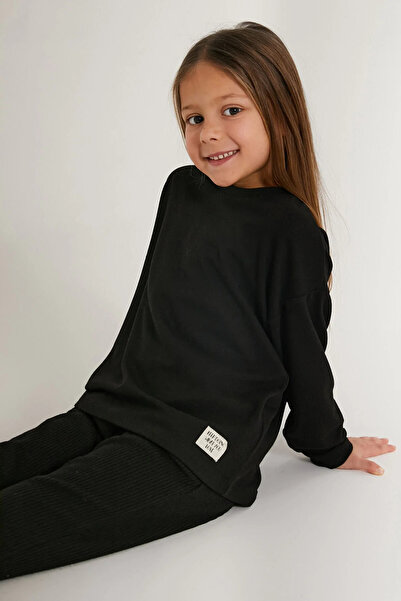 Rolypoly Black Girl's Long Sleeve Pajama Set
