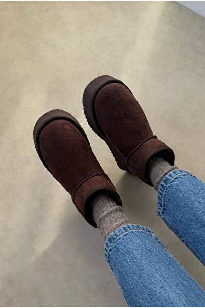 Mupa Shoes Μίνι Γούνινο Εσωτερικό Χοντρό Σόλα ΚΑΦΕ