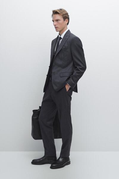 Massimo Dutti %100 yün klasik blazer