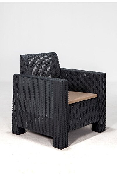 SANDALİE Aksu Tekli 1 Kişilik Koltuk Balkon&teras Bahçe Koltuk / Antrasit