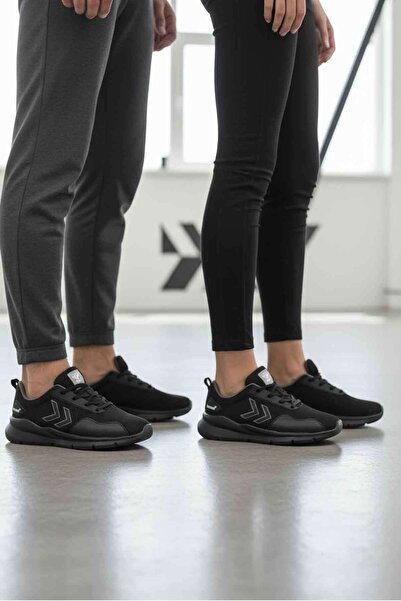 hummel Mntr Unisex Μαύρα Αθλητικά Παπούτσια Ελαφρύ, εύκαμπτο μαύρο καλοκαιρινό αθλητικό παπούτσι