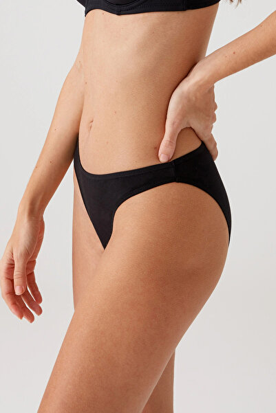 Pierre Cardin Γυναικεία οικονομική συσκευασία 5 τεμαχίων Μαύρο 2057 ψηλό πόδι κλασικό βαμβακερό βασικό εσώρουχο