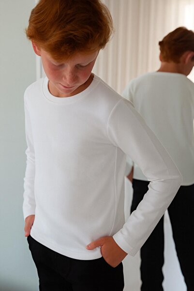 Breeze Βασικό μακρυμάνικο μπλουζάκι για αγόρι 5-14 ετών