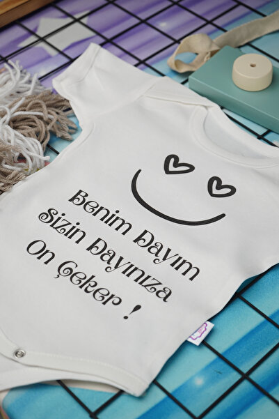 soft wing Pamuklu Bebek Zıbını Benim Dayım yazılı