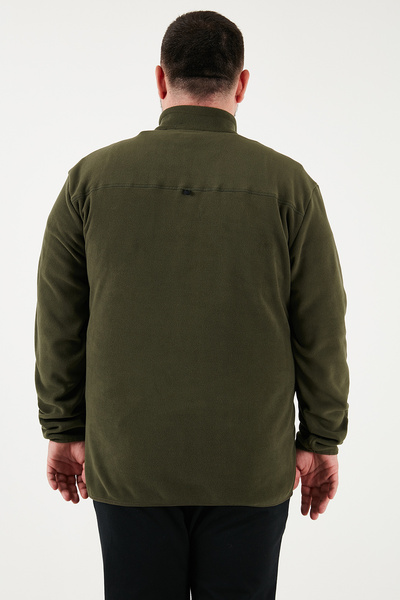 Buratti Regular Fit Anti-Pilling Plus Size ψηλός λαιμός Χειμώνας επένδυση fleece Πακέτο με 2 Ανδρικά φλις POLAR 5