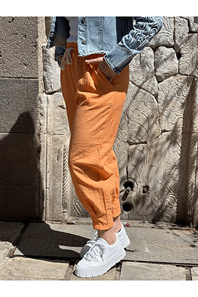 Lady Pixie Жіночі штани з підвернутими штанинами - Штани з еластичним поясом