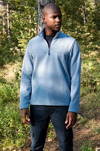 Buratti Ανδρικό Fleece Winter Fleece με λεπτή εφαρμογή με μισό φερμουάρ και μαλακή υφή 59060011