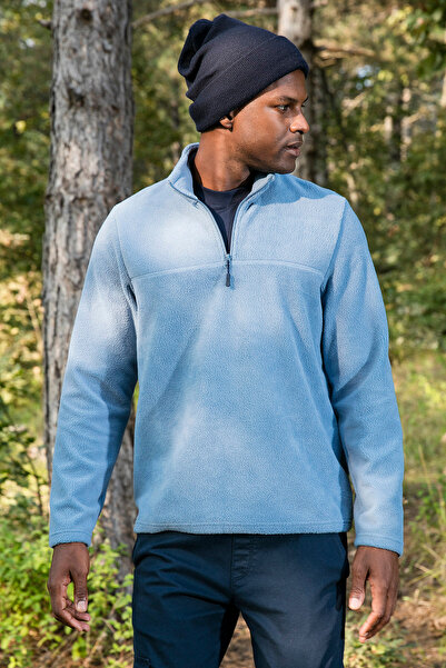 Buratti Ανδρικό Fleece Winter Fleece με λεπτή εφαρμογή με μισό φερμουάρ και μαλακή υφή 59060011