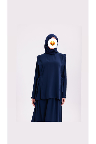 MARDİYE OFFİCİAL Medine İpeği Bağcıklı İkili Takım Günlük Elbise