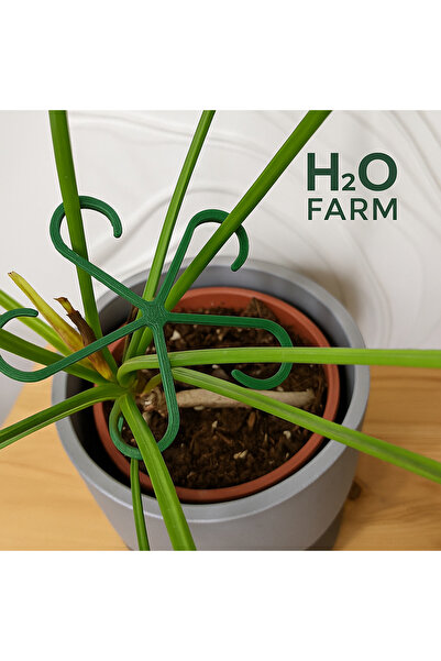 H20FARM Bitki Gövde Destek ve Sabitleme Klipsi | Dikey Büyüme İçin Pratik Bitki Tutucu (4'lü Set)