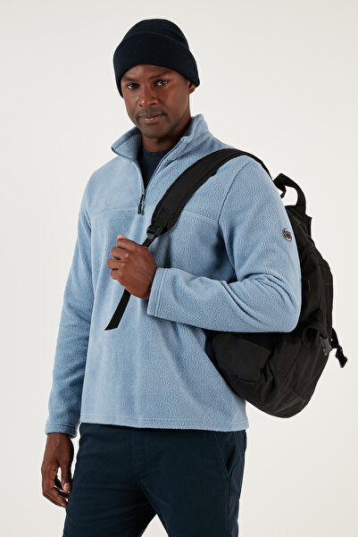 Buratti Ανδρικό Fleece Winter Fleece με λεπτή εφαρμογή με μισό φερμουάρ και μαλακή υφή 59060011