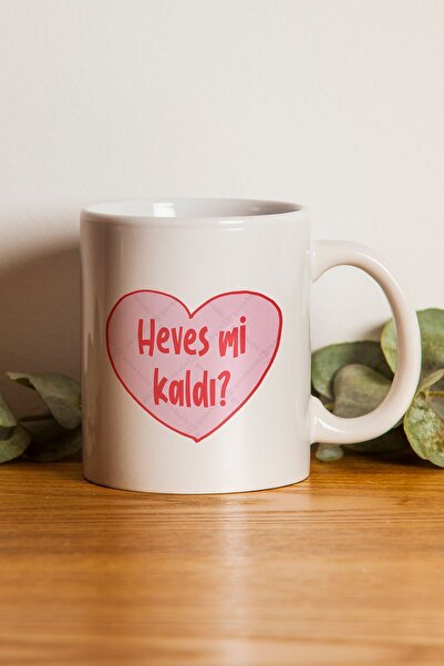 gavebutik كوب مطبوع عليه عبارة "heves Mi Kaldı" - هدية عيد الحب