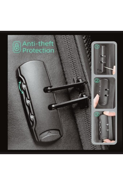 Zimtal Anti-Theft Waterproof Laptop Backpack with USB Charging Port, TSA Lock — Fits 15.6"