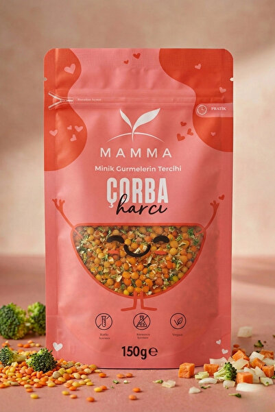 Mamma Emada Sebzeli Mercimek Çorbası+7ay