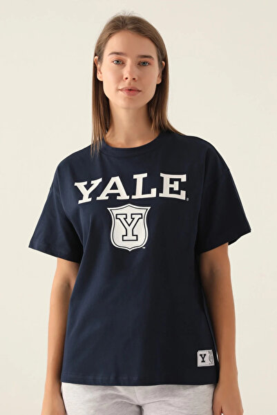 Yale University Press Yale Emblem Синя жіноча футболка