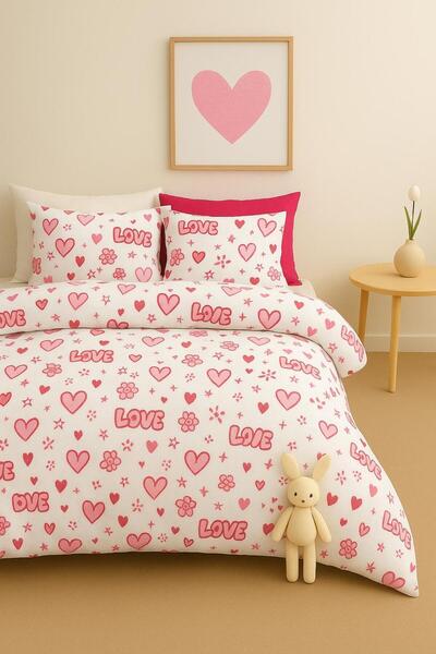 Sheri Home 3d Baskı Bahar Çift Kişilik 1 Adet Nevresim (YORGAN KILIFI)200 X 2...