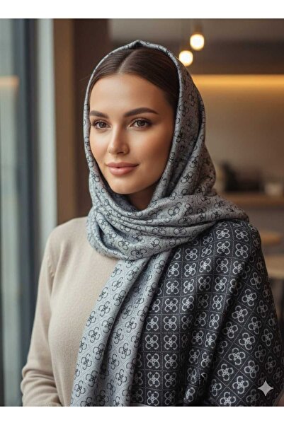 ALLURİNG THE BETTER ONE شال حريري من الكشمير ذو وجهين من Gue Desen