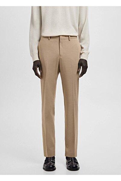 MANGO Man Süper slim fit streç kumaştan kumaş pantolon