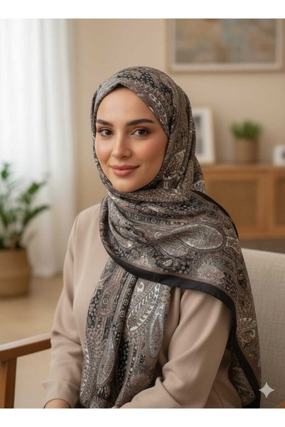 ALLURİNG THE BETTER ONE Jawel Women's Ethnic Pattern Soft Shawl Adessa
