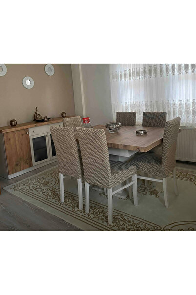 ÖZMAKAN غطاء كرسي عالي الجودة، قابل للغسل، 6 ألوان كابتشينو