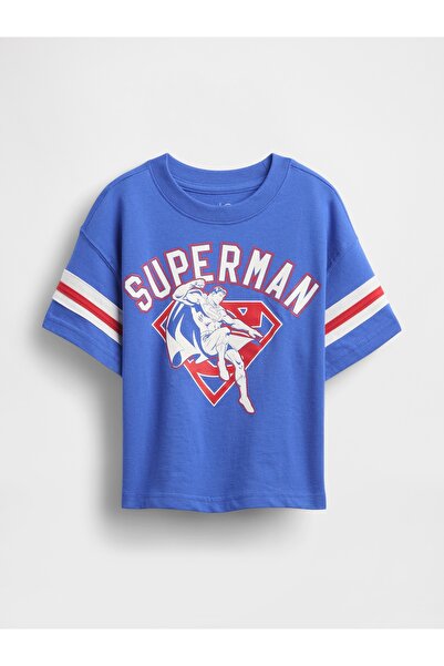 GAP Erkek Bebek Mavi Baby & Toddler DC™ Superman Oversized Grafik T-Shirt