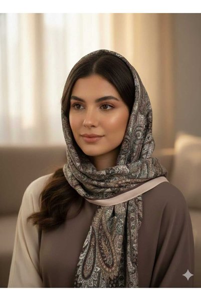 ALLURİNG THE BETTER ONE Jawel Women's Ethnic Pattern Soft Shawl Adessa