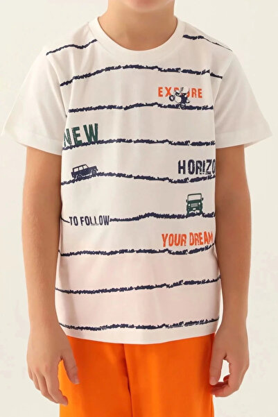 Rolypoly Boy's White Capri Set