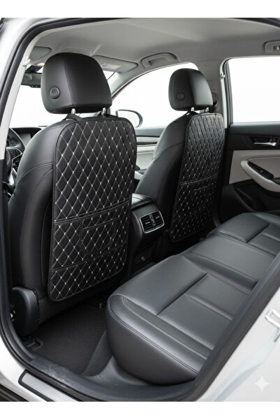 Genel Markalar Araç Koltuk Arkası Organizer Deri - Oto Eşya Düzenleyicisi Cep...