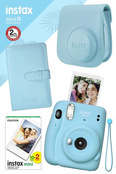 Fujifilm Instax Mini 11 Mavi Fotoğraf Makinesi Ve Hediye Seti 1