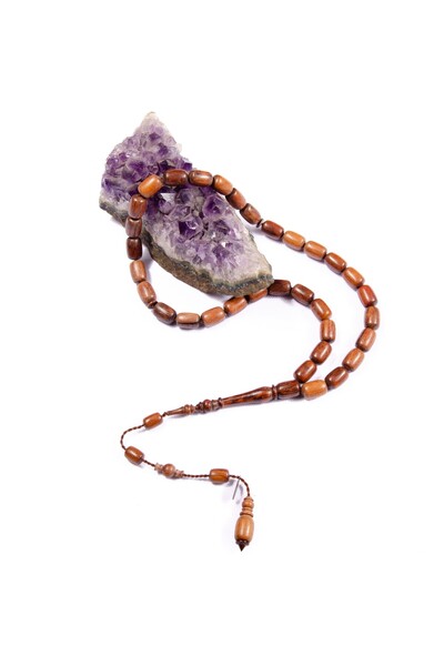 Burhan Sağlam Kapsül Kesim 12x8 mm Yılan Ağacı Sistem Püsküllü Tesbih