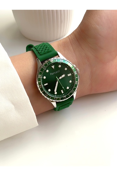 Ferrucci ساعة يد نسائية FERRUCCİ (علبة خضراء)
