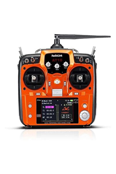 Radiolink AT10II 2.4ghz 12 Kanal Dsss/fhss Radio Kontrol Uzaktan Kumanda +R12...