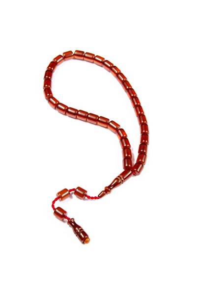 Burhan Sağlam Fıçı Kesim 11x9 mm Osmanlı Benzetme Sıkma Kehribar Tesbih