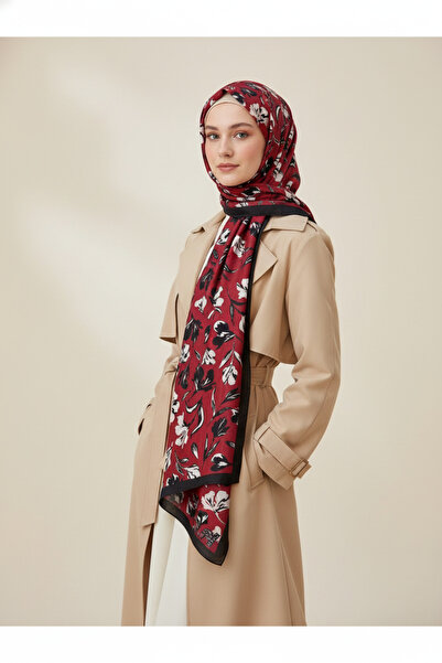 ZER شال بتصميم خاص بنمط زهور على شكل زهرة