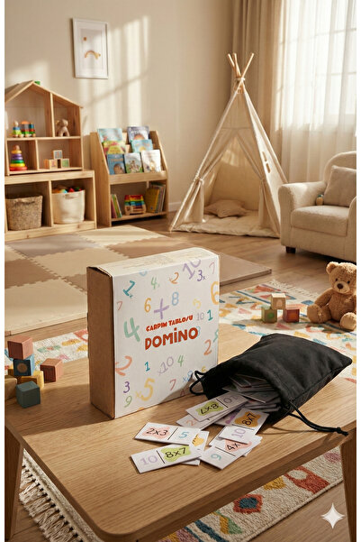 Kids Matematik Çarpma Domino Oyunu – 2, 3 ve 4. Sınıflar İçin Eğitici Set