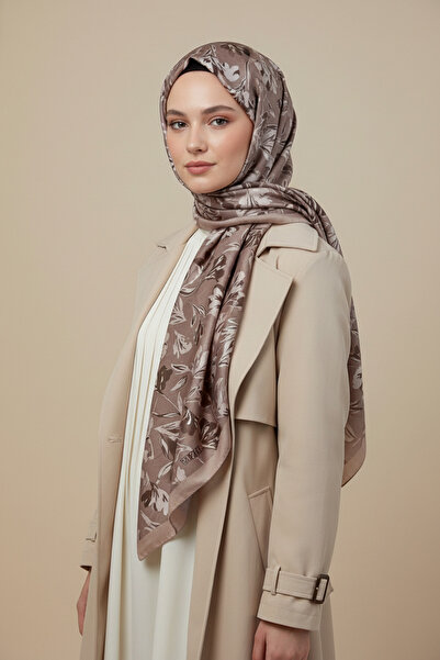 ZER شال بتصميم خاص بنمط زهور على شكل زهرة