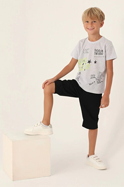 Rolypoly Boy's White Capri Set