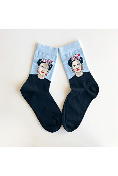 Namaste Vintage Retro Socks with Figure Pattern