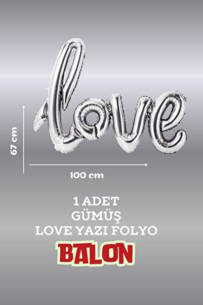 SkyPop 6-Piece Love Basket, Heart and Love Lettering Foil Balloon, Heart Candle, Dusty Rose, Raffia, Balloon Band.