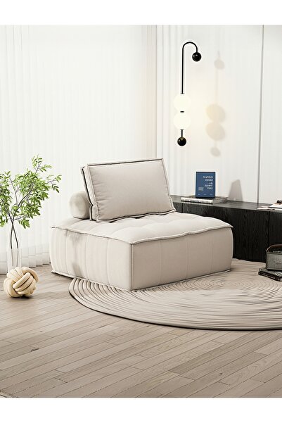 Venpara أريكة أثاث مرنة حديثة مقاس 100*100*75 سم مع وسائد مريحة - تصميم بسيط ...