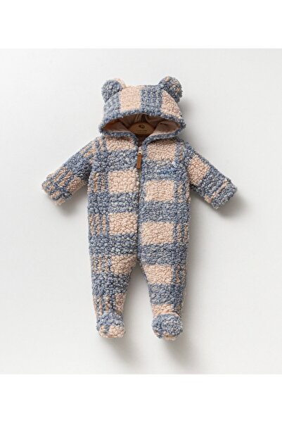 Cassiope (Astarsiz) Hooded Thick Winter Wellsoft Jumpsuit with Booties for Girls and Boys