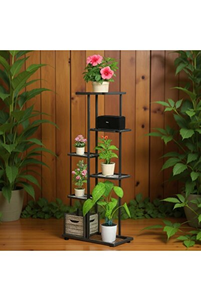 ISO TRADE Suport vertical pentru flori 6 niveluri, 106 cm – elegant și durabil pentru grădină sau interior