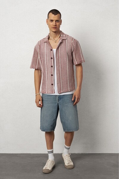 Plus Eighteen Ethnic Knitwear Men's Shirt